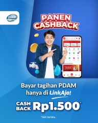 Promo Pembayaran Rekening Air PDAM dari LinkAja